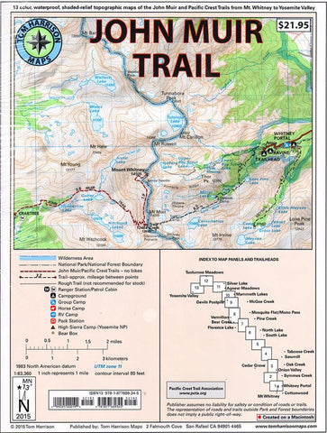 Buy map John Muir Trail Map Pack by Tom Harrison Maps