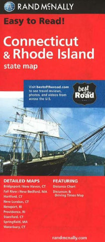 Buy map Connecticut and Rhode Island by Rand McNally