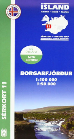 Buy map Borgarfjordur Hiking Map