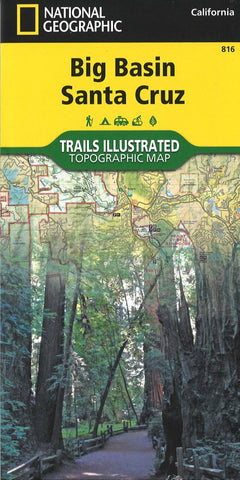 Buy map Big Basin and Santa Cruz, Map 816