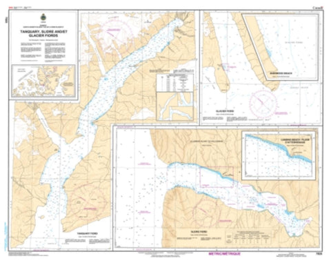 Buy map Tanquary, Slidre, and/et Glacier Fiords by Canadian Hydrographic Service