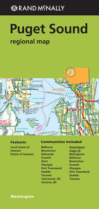 Buy map Puget Sound Regional by Rand McNally
