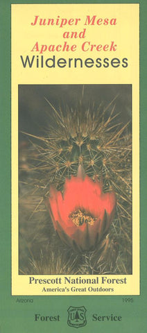Buy map Juniper Mesa and Apache Creek Wildernesses: Prescott National Forest