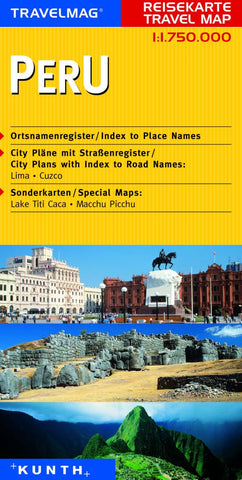 Buy map Peru (German and English) by Kunth Verlag