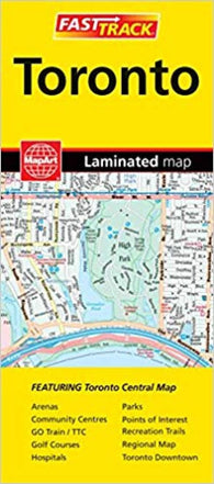 Buy map Toronto, Ontario Fast Track Laminated Map