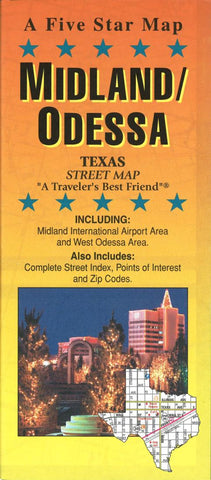 Buy map Midland and Odessa, Texas by Five Star Maps, Inc.