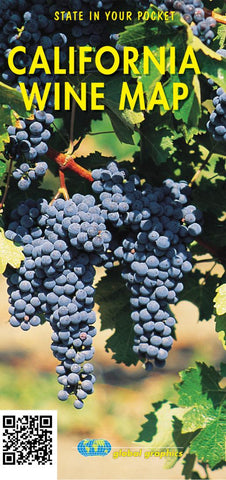 Buy map California wine map