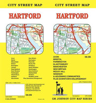 Buy map Hartford, Connecticut by GM Johnson