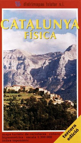 Buy map Catalonia, Physical, Spain by Distrimapas Telstar, S.L.