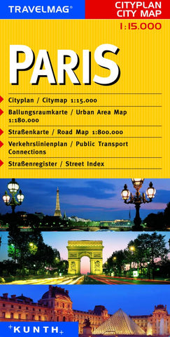 Buy map Paris, France by Kunth Verlag