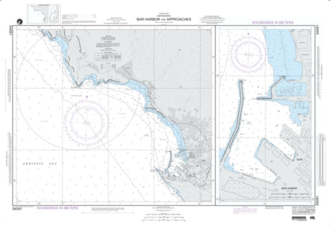 Buy map Bar Harbor And Approches (NGA-54091-1) by National Geospatial-Intelligence Agency