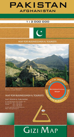 Buy map Pakistan Geographical Map by GiziMap