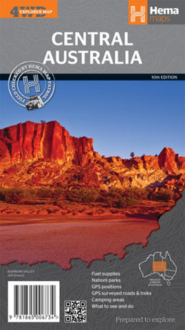 Buy map Central Australia, Australia by Hema Maps
