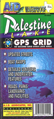 Buy map Palestine Lake Fishing Map
