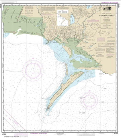 Buy map Controller Bay (16723-16) by NOAA