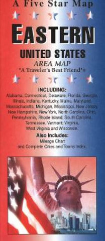Buy map United States, Eastern by Five Star Maps, Inc.