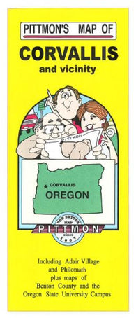 Buy map Corvallis and Benton County, Oregon by Pittmon Map Company