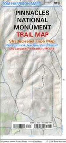 Buy map Pinnacles National Monument, California by Tom Harrison Maps