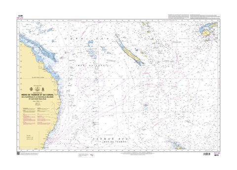 Buy map Tasman and Coral Seas by SHOM