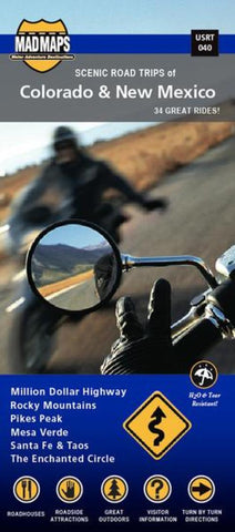 Buy map Colorado and New Mexico, Regional Scenic Tours by MAD Maps
