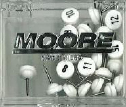 Buy map White Push Pins Numbered 1 to 25 by Moore Push-Pin Co.