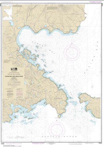 Buy map Nazan Bay and Amilia Pass (16490-9) by NOAA