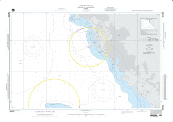 Buy map Tivat (NGA-54089-1) by National Geospatial-Intelligence Agency