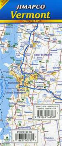 Buy map Vermont, Quickmap by Jimapco