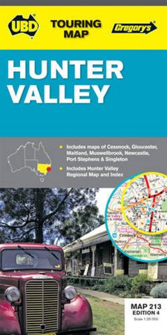 Buy map Hunter Valley, Australia by Universal Publishers Pty Ltd