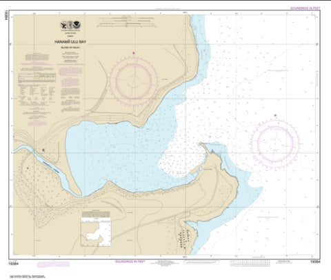 Buy map Hanamaulu Bay Island of Kaua‘i (19384-9) by NOAA