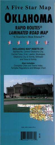 Buy map Oklahoma : Rapid Routes : laminated road map