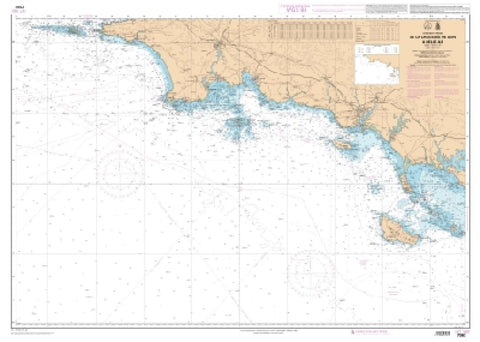 Buy map De la Chaussee de Seln a Belle-lle by SHOM