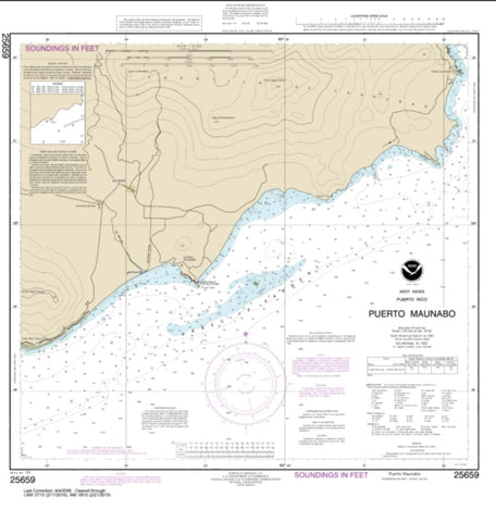 Buy map Puerto Maunabo (25659-9) by NOAA