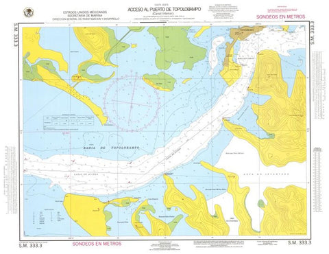 Buy map Acceso al Puerto de Topolobampo (Canal Interior) by Secretaria de Marina