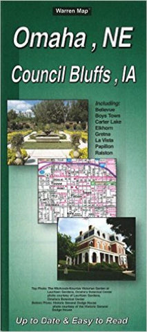 Buy map Omaha, Nebraska and Council Bluffs, Iowa by The Seeger Map Company Inc.