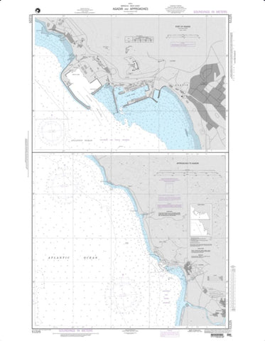 Buy map Agadir And Approaches (NGA-51225-3) by National Geospatial-Intelligence Agency