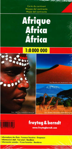 Buy map Africa : Continent map, 1:8,000,000 = Afrika : Kontinentkarte, 1:8,000,000 = Afrique : Carte du continent, 1:8,000,000 = Africa : Mapa del continente, 1:8,000,000 = Africa : Mapa del continente, 1:8,000,000