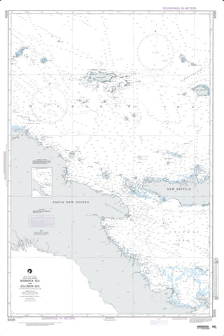 Buy map Bismarck Sea And Solomon Sea (NGA-82005-5) by National Geospatial-Intelligence Agency