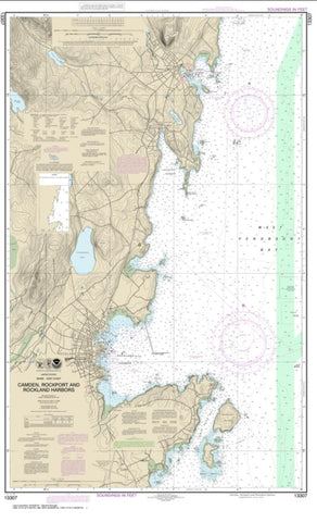 Buy map Camden, Rockport and Rockland Harbors (13307-11) by NOAA