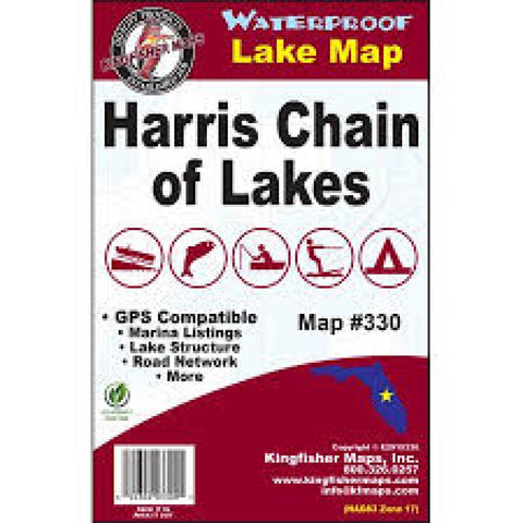 Buy map Harris Chain, FL Fishing Map