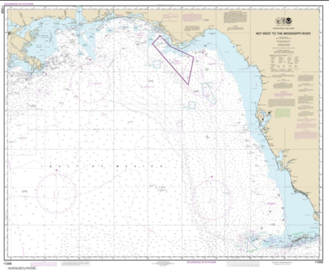 Buy map Gulf Coast - Key West to Mississippi River (11006-34) by NOAA