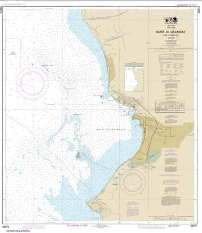 Buy map Bahia de Mayaguez and approaches (25673-17) by NOAA