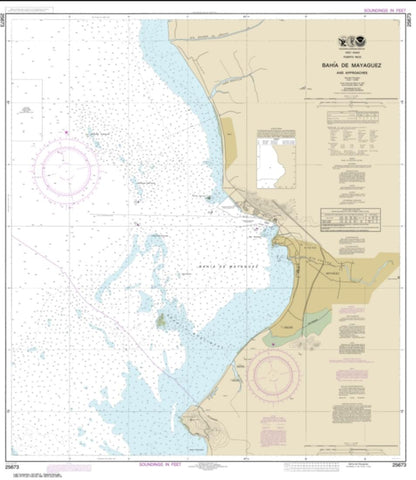 Buy map Bahia de Mayaguez and approaches (25673-17) by NOAA