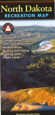 Buy map North Dakota Recreation Map by Benchmark Maps