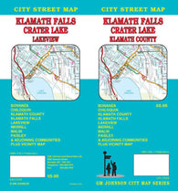 Buy map Klatmath Falls, Crater Lake and Klamath County, Oregon by GM Johnson