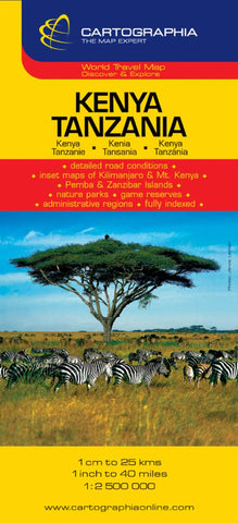 Buy map Kenya, Tanzania Road Map