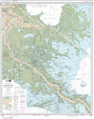 Buy map Mississippi River-Venice to New Orleans (11364-45) by NOAA