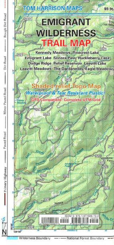 Buy map Emigrant Wilderness Trail Map by Tom Harrison Maps