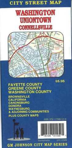 Buy map Washington, Uniontown and Connellsville, Pennsylvania by GM Johnson