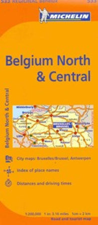 Buy map North and Central Belgium (533)